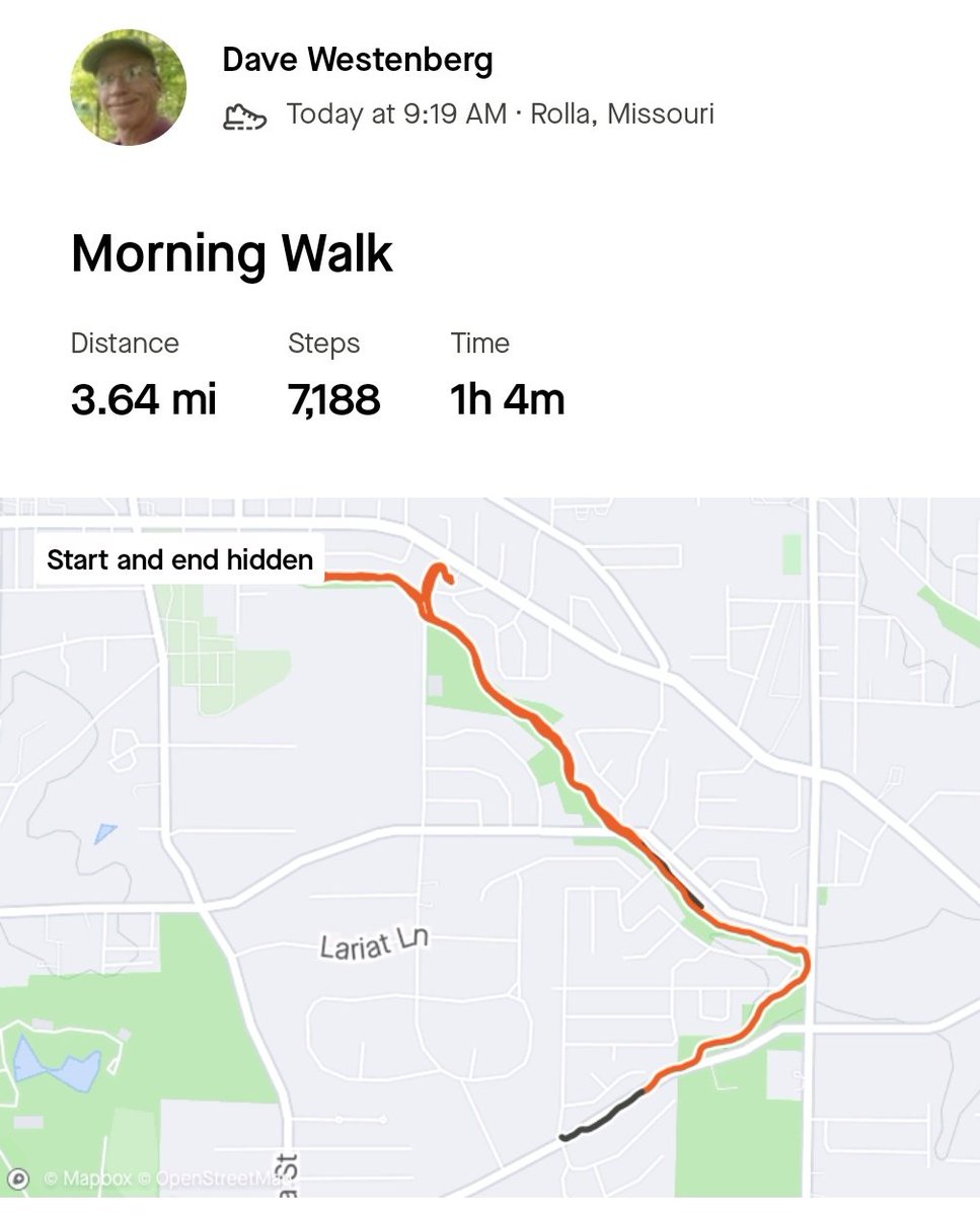 GermJuggler's tweet photo. Sonrobe noted I haven't posted #SaturdayWalkDay for a while. Great morning for a walk. Accompanied by #ELP and early #KingCrimson. I could listen to #GregLake all day. What an amazing voice. Motivated by our @minersports #StudentAthletes as they kick off their seasons. https://t.co/tkDnSYL6ON