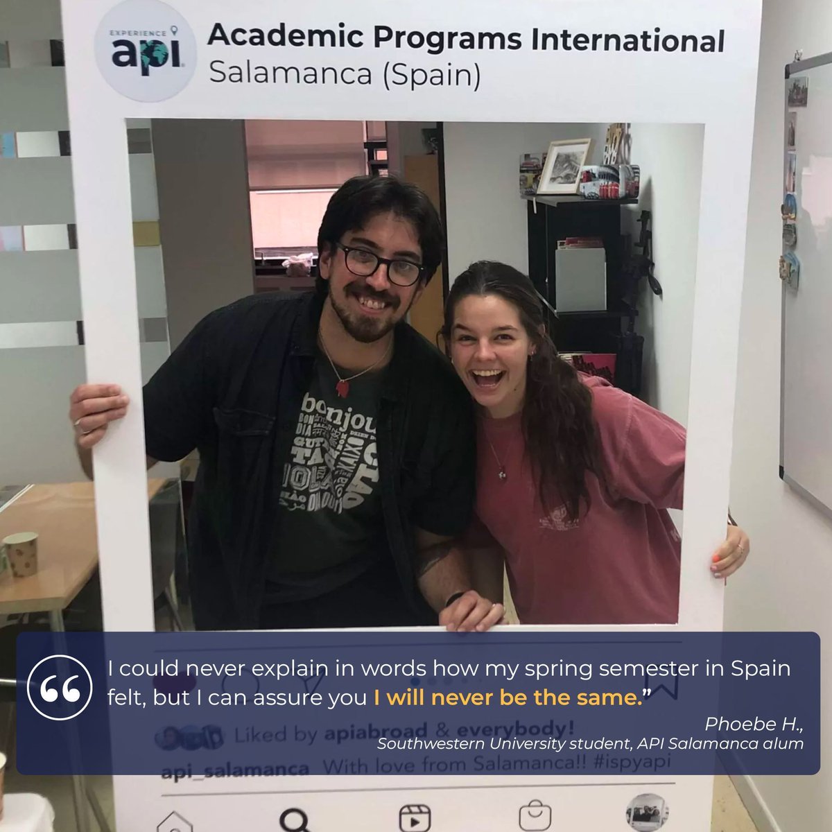 SU_GoAbroad's tweet image. See the world while earning academic credit for your degree, keeping you on track for graduation 🌄 Think about API, and see if it is the right choice for you!
#APIExperience #studyabroad #SuGoAbroad #besouthwestern #studyaway
