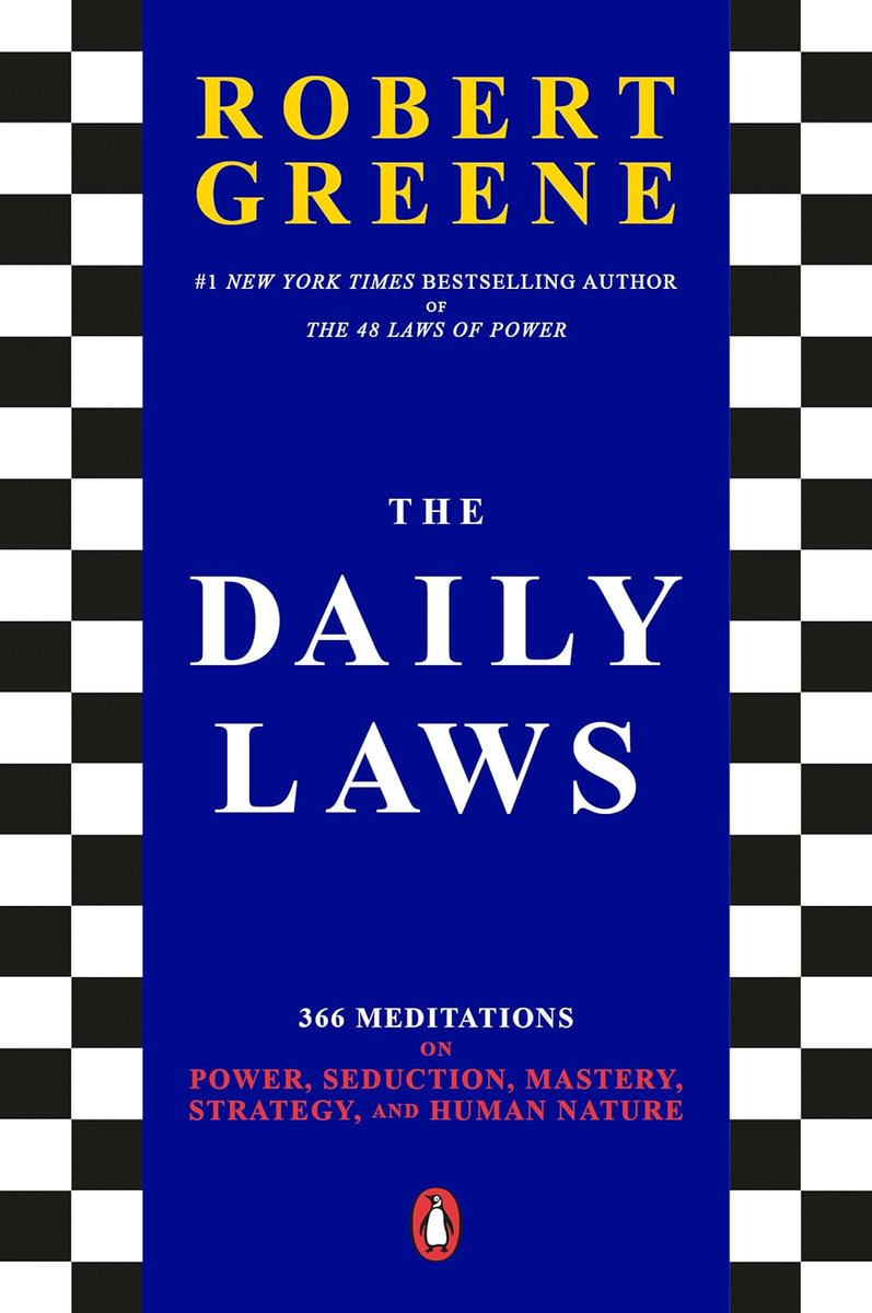 RobertGreene's tweet image. Get your copy of "The Daily Laws" today: amzn.to/3X3nw2U