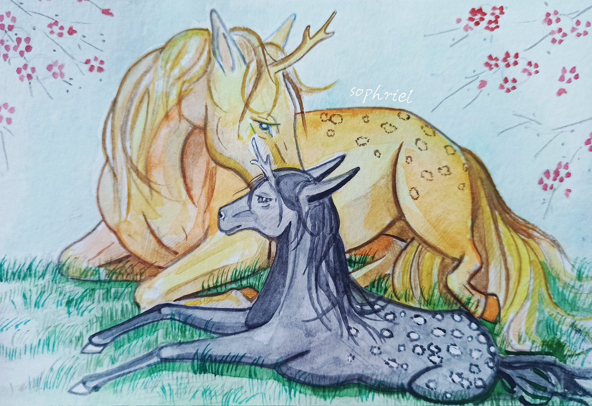 _sophriel_'s tweet photo. #12kingdoms #十二国記 #thetwelvekingdoms #unicorn https://t.co/hSwi9it09n