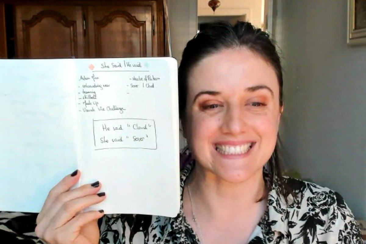 AdamMico1's tweet image. Just for fun and a blast from the past with our brainstorming right after #Data22 for our #Data23 presentation. This was our original collaboration that started years ago! I love every opportunity to collab with you!