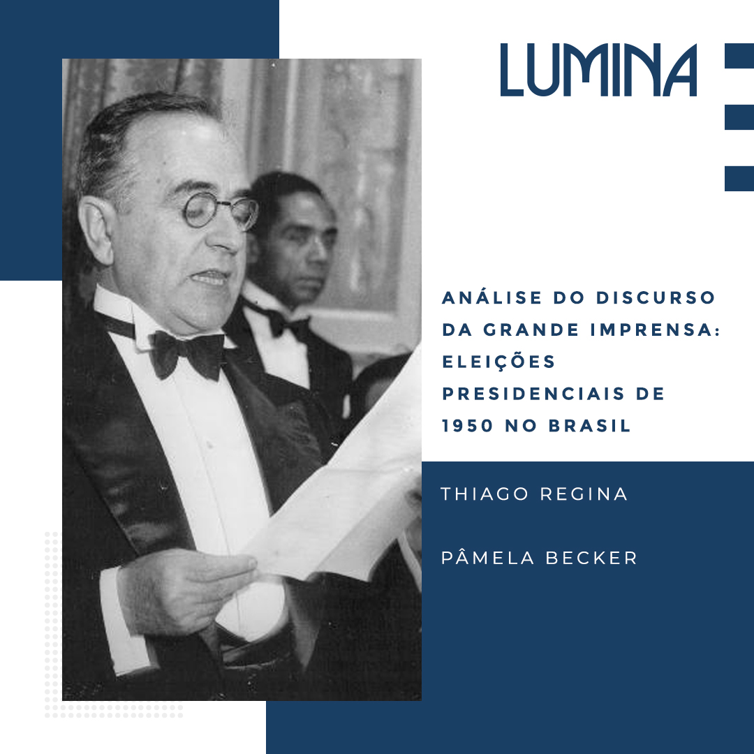 No artigo "Análise do Discurso da grande imprensa: eleições presidenciais de 1950 no Brasil", Thiago Regina e Pâmela Becker investigam os o discurso do jornal O Estado de São Paulo sobre os candidatos à presidência nas eleições de 1950 no Brasil.
Confira: bit.ly/3z3SFtP