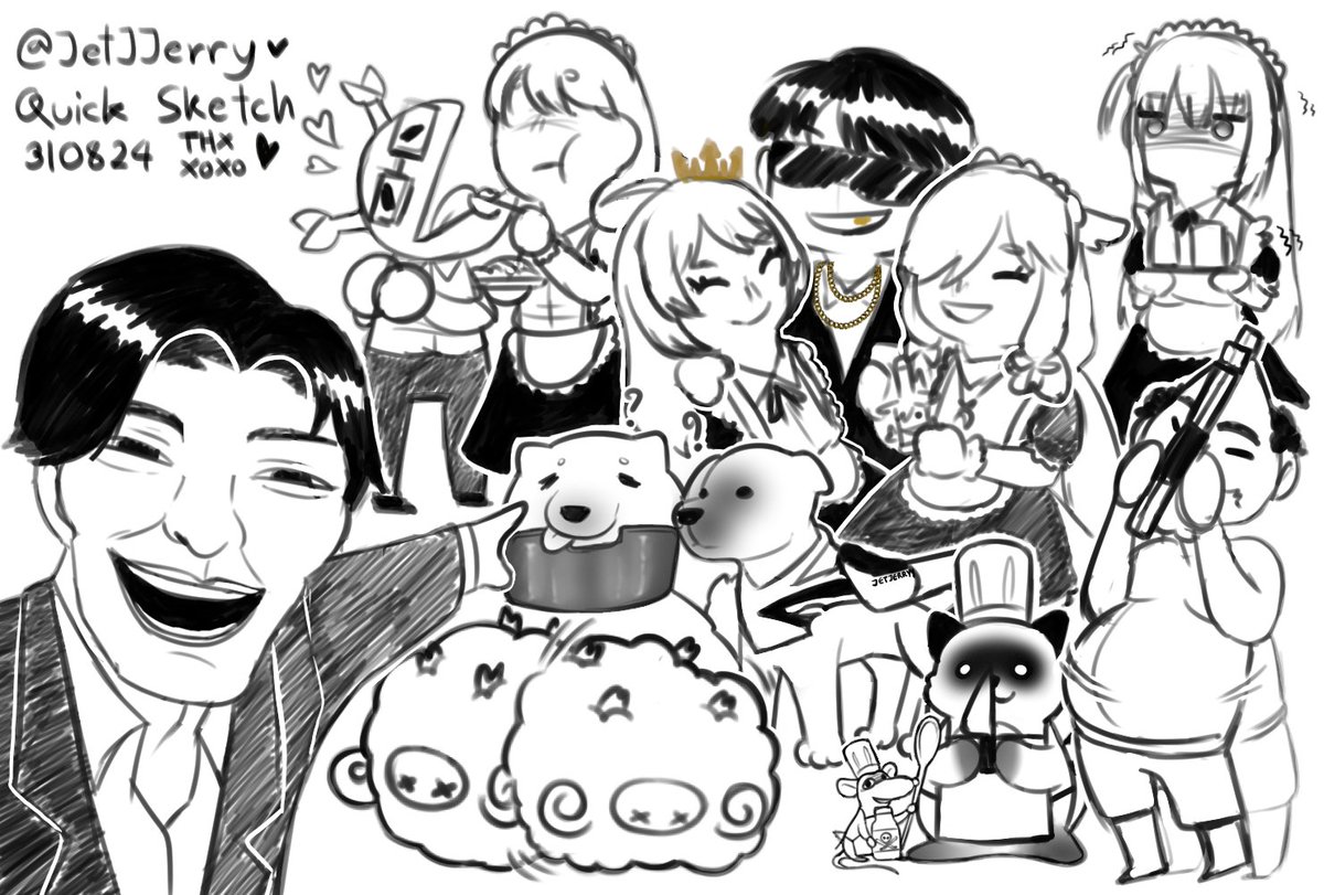 JetJerry0's tweet image. สเก็ตโง่ๆทิ้งท้ายเดือนนี้คับ สนุกมากก อยากหาทำอีก ไว้มาเล่นกันอีกนะคะทุกคน🐰💖

Leaving you all this dumb sketch of August 2024. I had a lot of fun and want to do this again, Let's join me next time🐰💖
#JetJJerry