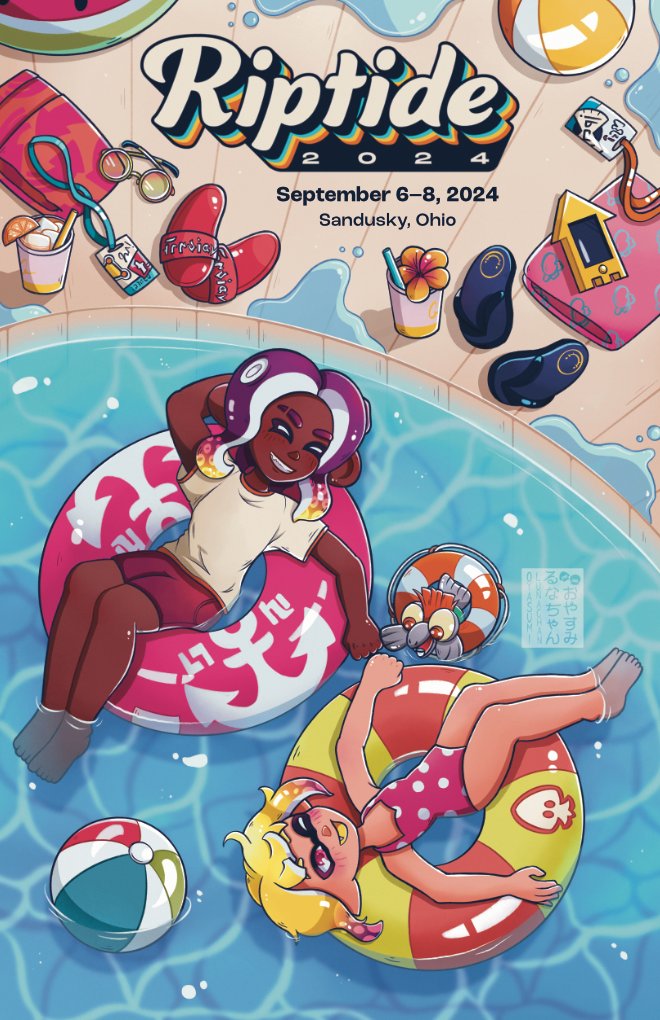 SplatLANs's tweet photo. You want to know one of our favorite things to do every year? It's showing off the amazing poster! 

Make sure to say hi to our amazing artist @oyasumilunachan, she may have something for you! https://t.co/h8TgesmY6W