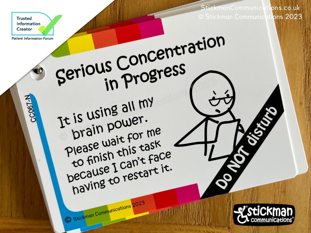 stickmancrips's tweet image. When being able to concentrate is precious, interruptions can be devastating - derailing concentration you might not be able to get back. Letting people know when you are in 'do not disturb' mode can help. #BrainFog #ExecutiveDysfunction #Hyperfocus