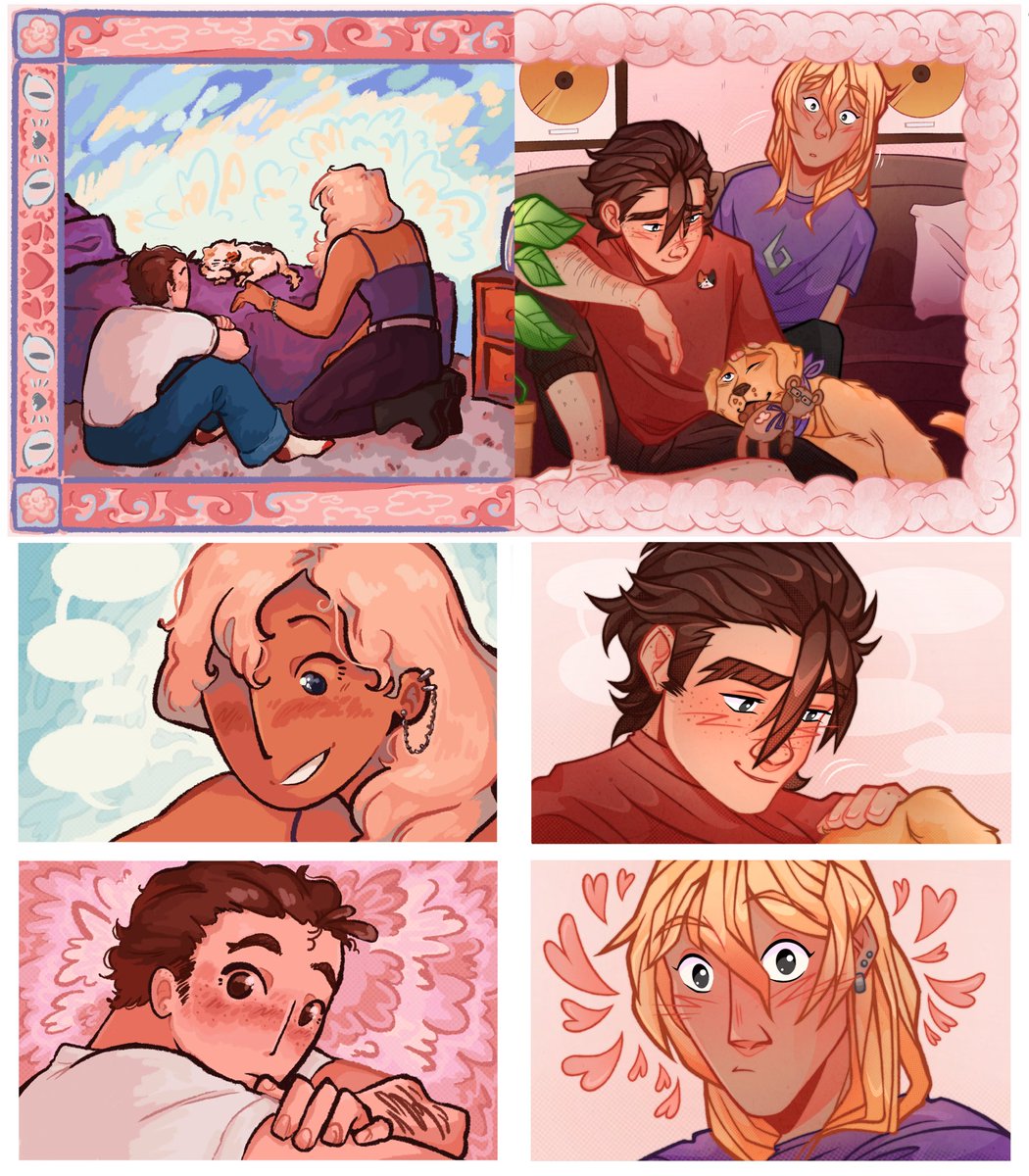 meep__tm's tweet photo. 💘 this is going to matter 🐶🐱
my collab piece with @Snoocupz for #klapollomb24!! (fic in replies) #aceattorney https://t.co/ZNKoyuHwVf