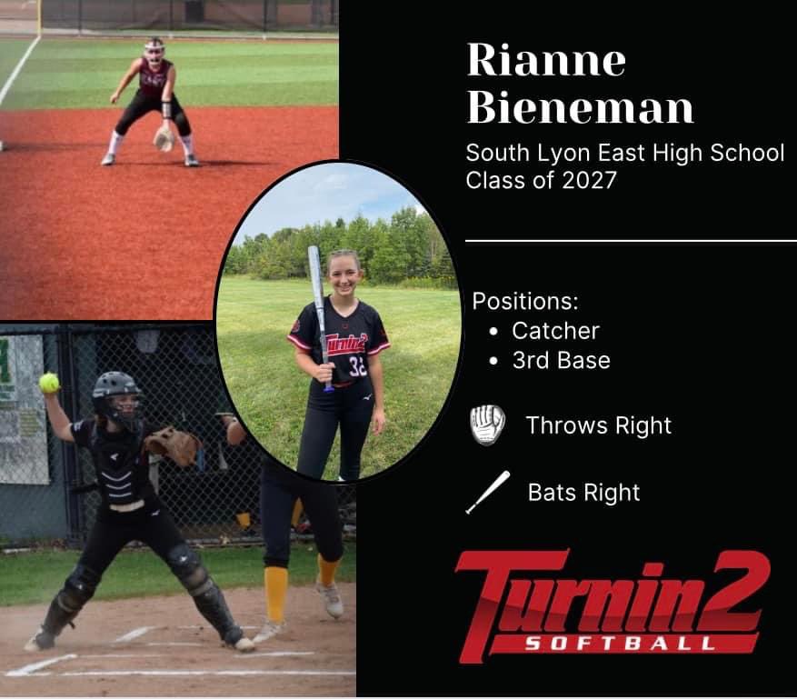 Welcome to the team Rianne!! <a href="/Turnin2Softball/">Turnin2 Softball</a>  <a href="/BienemanRianne/">Rianne Bieneman</a> <a href="/CoachKevin48178/">Kevin Andruszkiewicz</a> <a href="/GennaUrbain/">GennaUrbain</a> <a href="/Vawter27569Ryan/">Ryan Vawter</a>