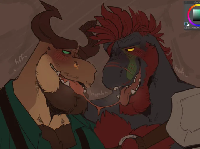 I loooove drawing dudes KISSING