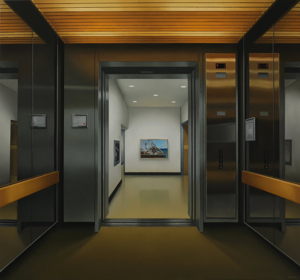 Just received - PETER HARRIS "Elevator onto Colville" #peterharris #miragodardgallery