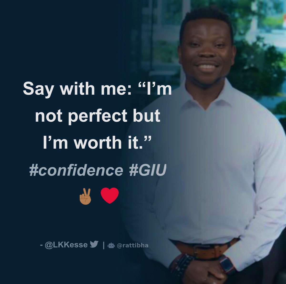 Kwabena Kesse, CPA, CRISC (@lkkesse) on Twitter photo "Hi 👋🏿—I'm Kwabena Kesse, a chartered accountant, certified risk practitioner, data scientist, philanthropist, life coach, credit specialist, and founder of <a href="/Greatness_GIU/">GreatnessInYou_GIU</a>. I'd love to know more about you—let's connect!" "Hi 👋🏿—I'm Kwabena Kesse, a chartered accountant, certified risk practitioner, data scientist, philanthropist, life coach, credit specialist, and founder of <a href="/Greatness_GIU/">GreatnessInYou_GIU</a>. I'd love to know more about you—let's connect!"