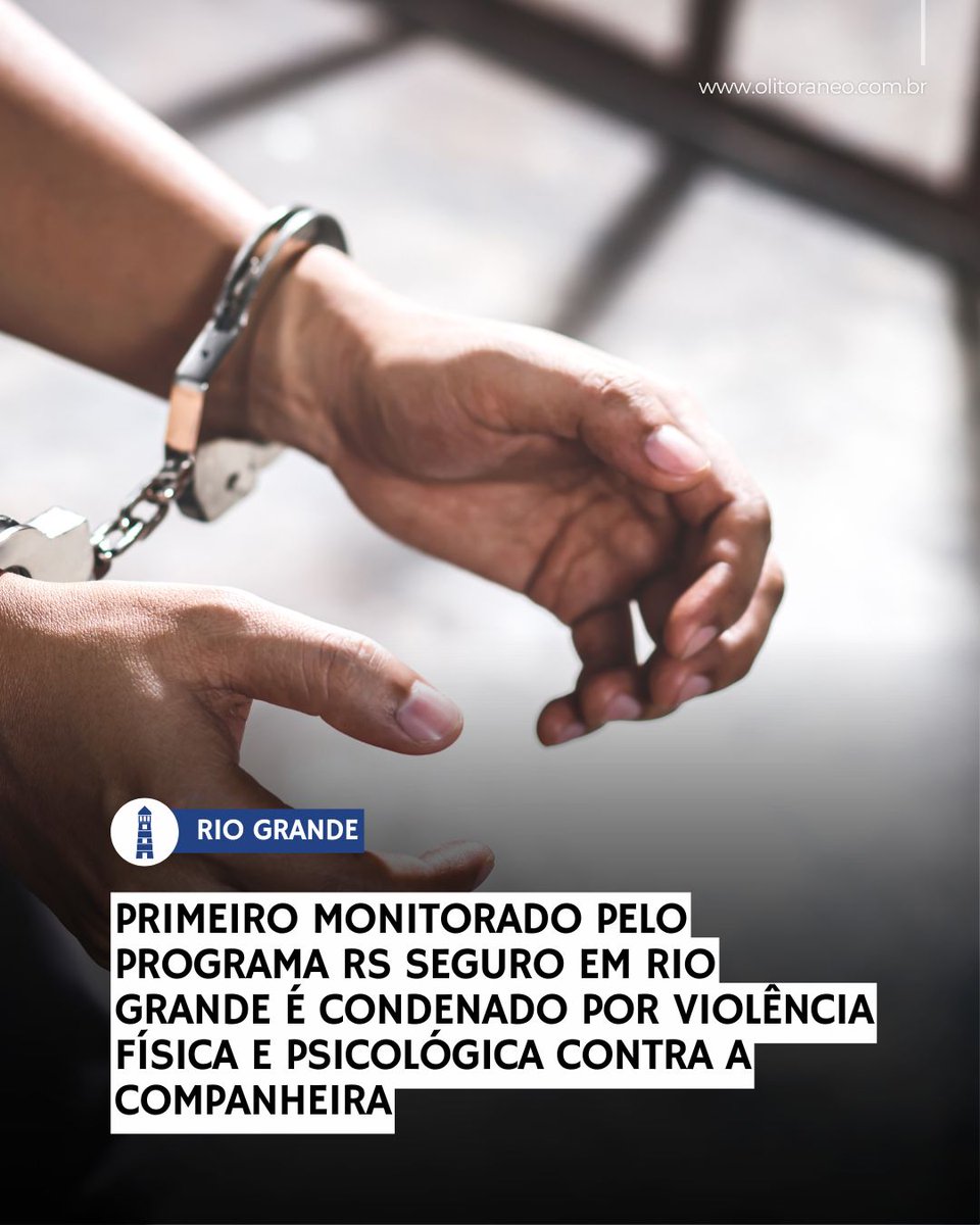 OLitoraneo's tweet photo. Primeiro monitorado pelo Programa RS Seguro em Rio Grande é condenado por violência física e psicológica contra a companheira

Ele foi condenado a seis anos e um mês de prisão, além de pagar R$ 30 mil de indenização à companheira por danos morais. https://t.co/bJvQprNGBc