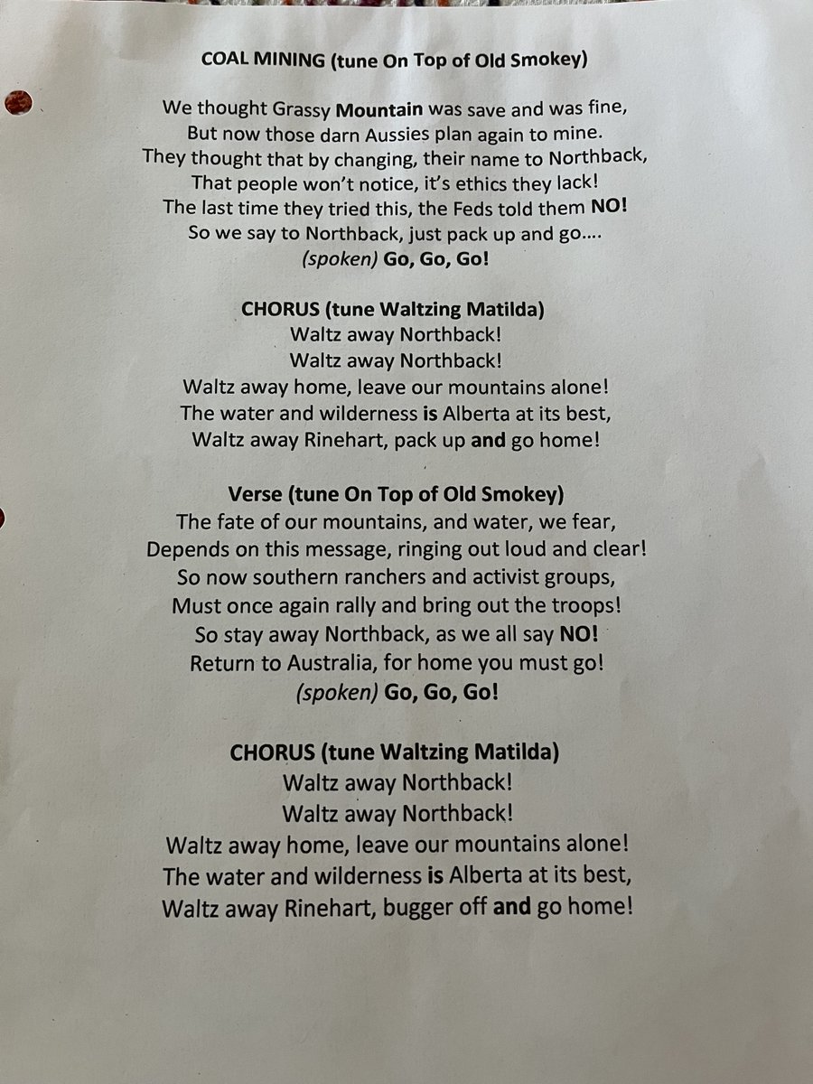 The Raging Grannies have a very fine song that we have been singing a lot of late. Northback should listen to the Grannies! We especially like the last line of the chorus....Grannies are feisty!