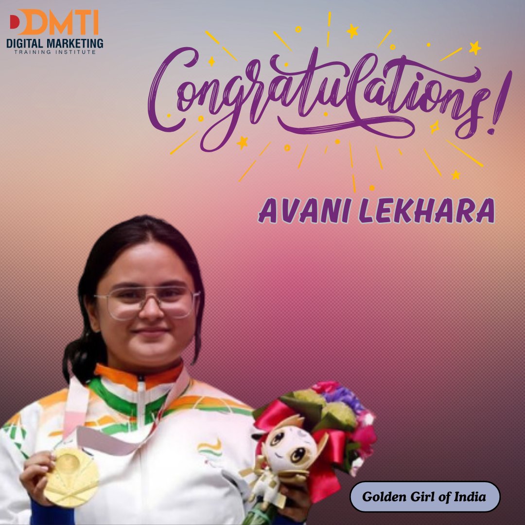 DivwyDMTraining's tweet photo. 🥇A Golden Victory for India! 🥇

Avani Lekhara has done it again, securing gold 🥇 at the #Paralympics2024. 

Her determination and excellence continue to inspire the nation. Congratulations, Avani!

#AvaniLekhara #GoldenVictory #Paralympics2024 #IndiaShines #ProudMoment https://t.co/d3KdZofuWp