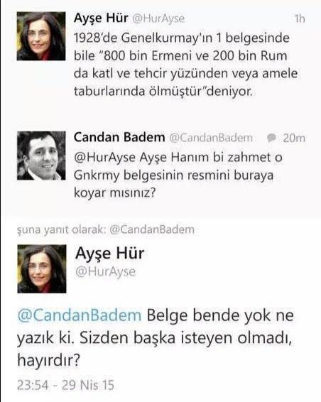 Ayşe Hür şu ayarda bir tarihçidir. Taraf gazetesi zamanlarının makbul tarihçisiydi. Fetullahçı çete tasfiye olunca insan içine çıkacak yüzleri olmaması lazım normalde ama hala laflarına itibar edenler var belli ki. Nazımın Yurtseverliği fazla gelir bu tiplere