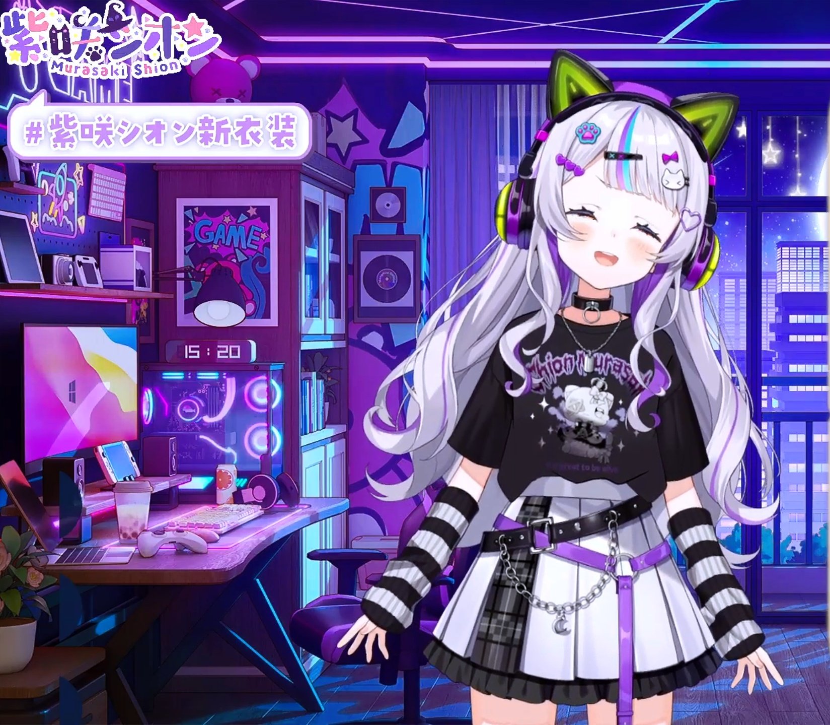 ※値下げ【特典二ヒヒ顔パーツ付・箱ダメあり】紫咲シオン hOCG】紫咲シオン【RR】hBP02-047 | ゲーマーズ シングルカード
