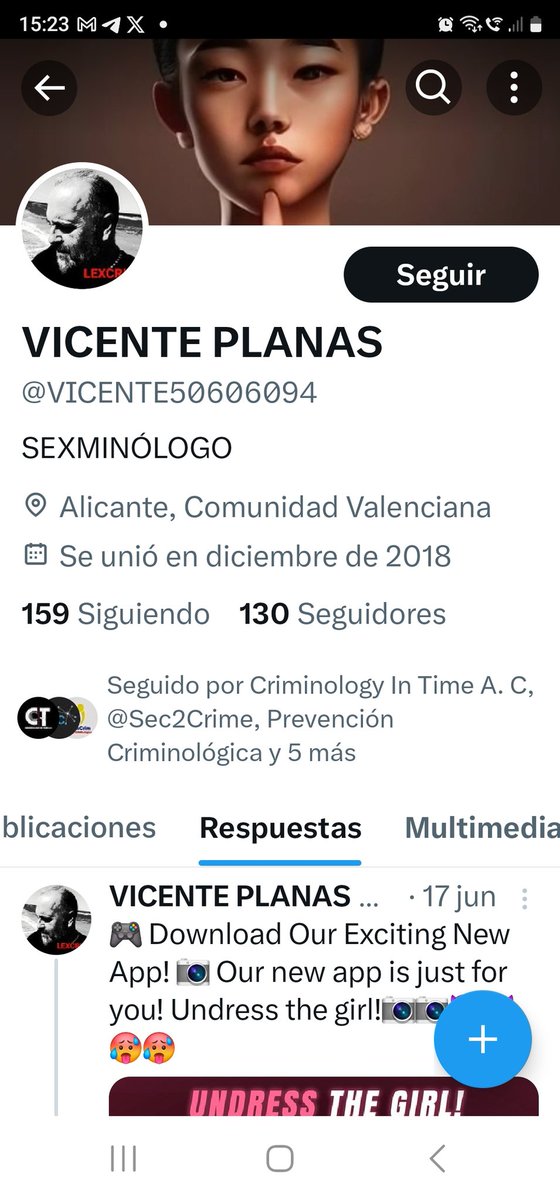 SUPLANTACIÓN DE IDENTIDAD POR FAVOR RECHACENLO