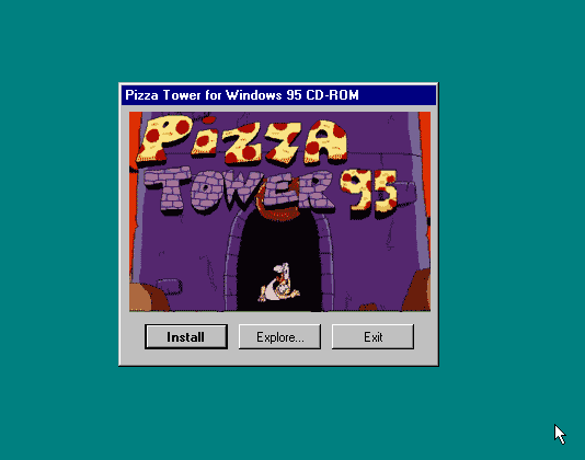 tehmondspartan's tweet photo. Pizza Tower for Windows 95 Autorun (1996)

@autorunpics https://t.co/UBSksOSuzq