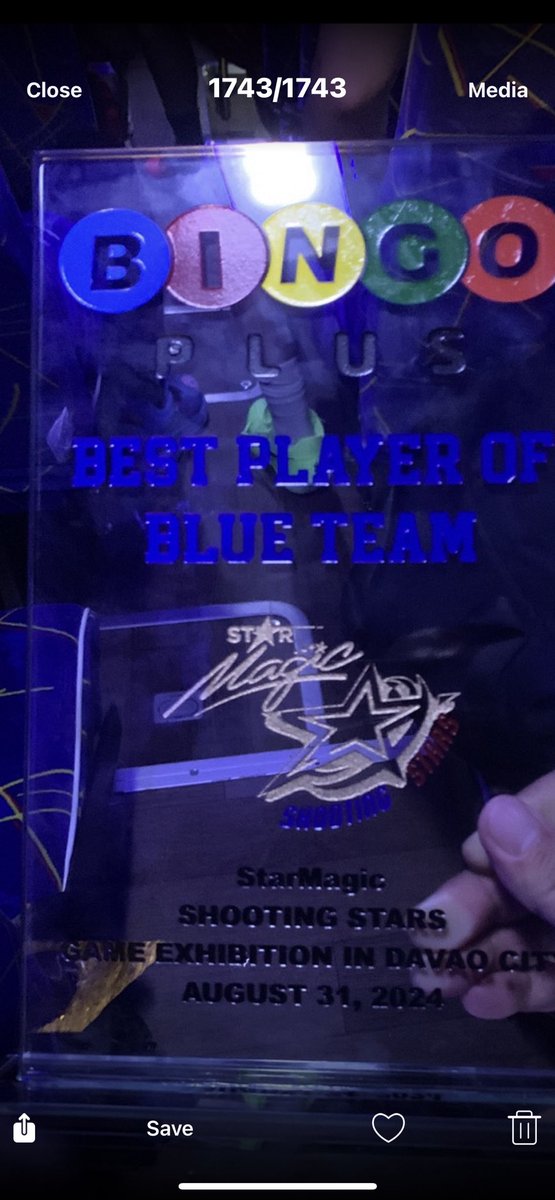 Uy, naging “best player” nga! Nahulaan 😁 Congrats <a href="/donnypangilinan/">Donny</a> and it was still a great game Blue Team! Thank you <a href="/starmagicphils/">Star Magic</a> and all in audience and online!

#starmagicexhibitiongame