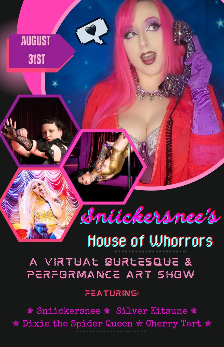 PinupDixie's tweet photo. You can see me &amp; all of these amazing performers starting today! It’s a virtual Burlesque show! https://t.co/WQ3CQ6Ayrw https://t.co/W6o3kpCRWS