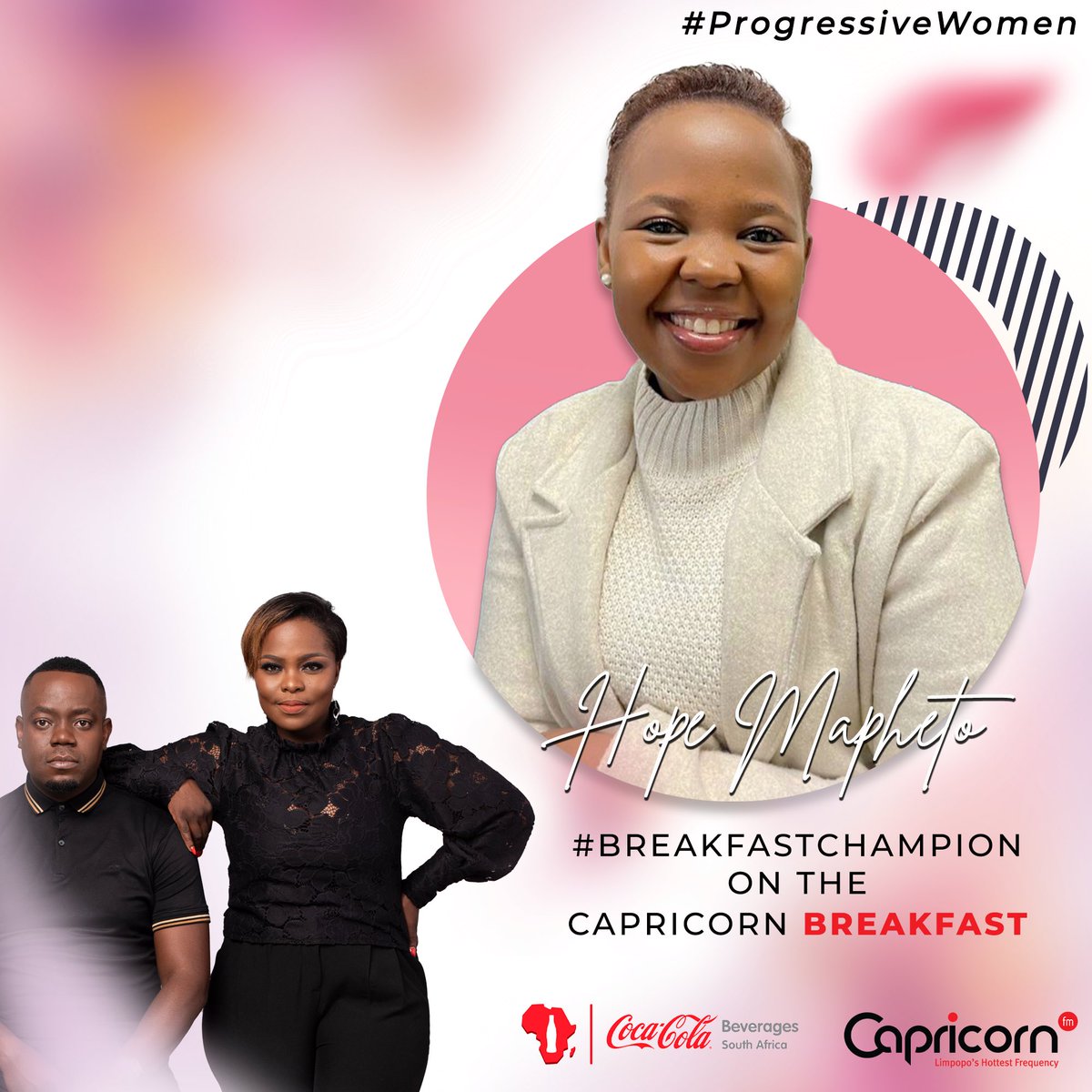 CapricornFM's tweet photo. #ProgressiveWoman | Meet Hope Mapheto fourth year law student who does not let her studying keep her from doing community work. Hope teaches the youth in her community agricultural skills in order to equip them to make a living and better their families and community. https://t.co/ugDzlR6fDS