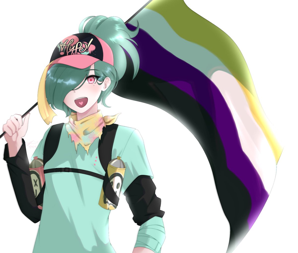 Project_DLS's tweet image. Greetings all, don’t worry we haven’t forgotten about this project!

We’d like to give you this little piece of Ren Kobayashi as a thank you for your patience! 

Ren’s nonbinary and they’re proud of it!