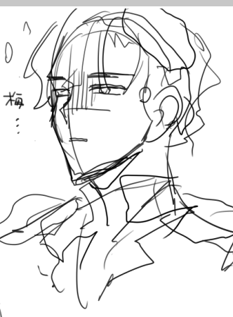 適当な下書きをして放置する絵がたくさん… 
