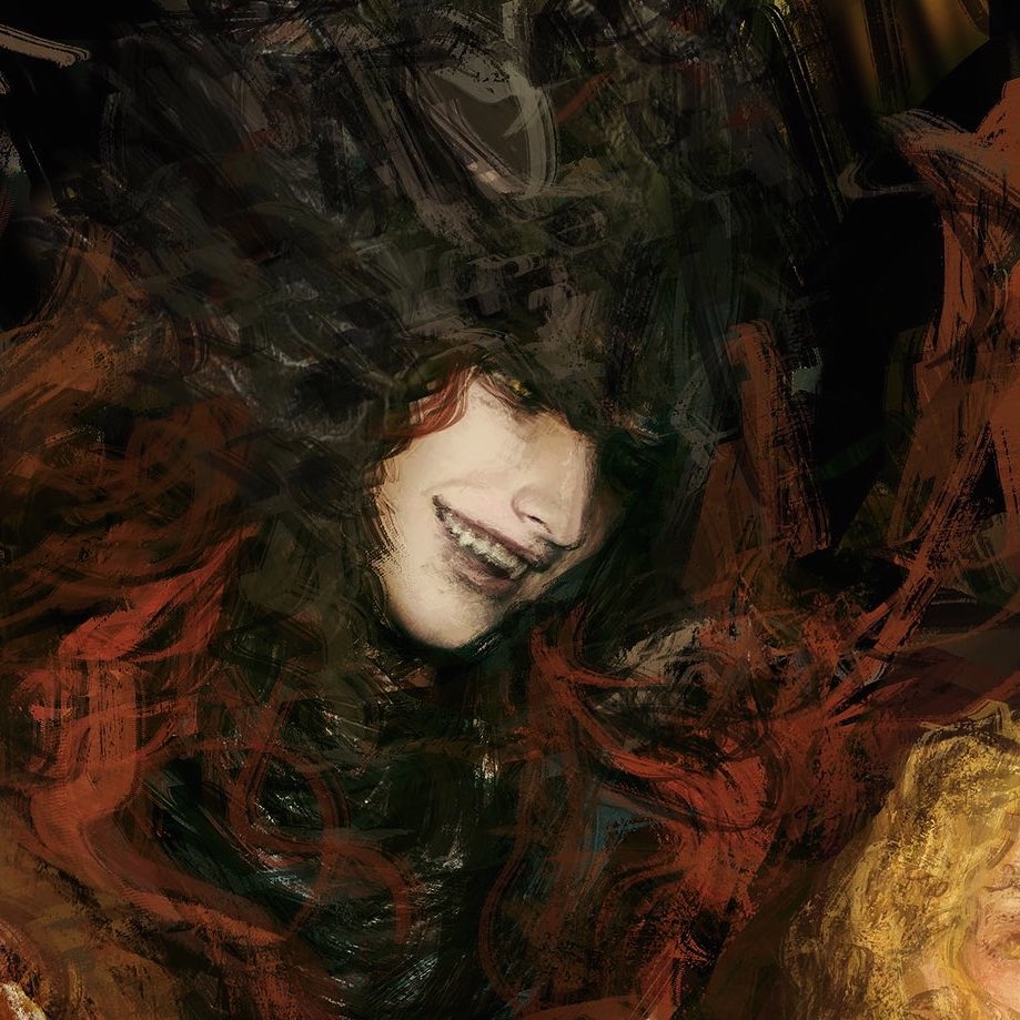 All_Lee24's tweet photo. I drew Messmer smiling pre-dlc and he turned out to be the most miserable demigod of them all RIP serotonin Messmer https://t.co/ctZ7Dtk6MY