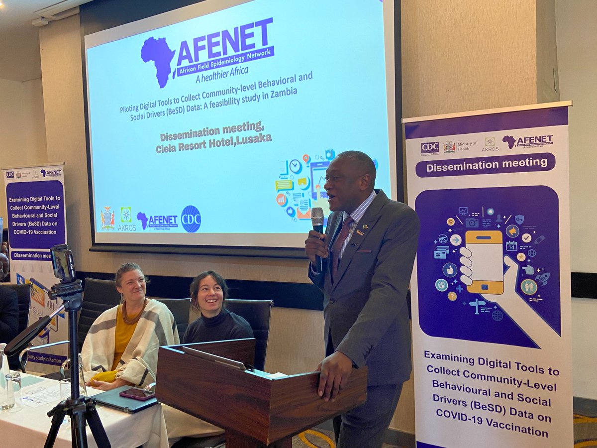 AFENET, in partnership with <a href="/mohzambia/">Ministry of Health Zambia</a> and @akros_global, held a dissemination meeting for the BeSD Pilot Project in Lusaka, Zambia. The project, funded by <a href="/CDCgov/">CDC</a>, piloted digital tools to collect community-level data in 3 districts. Findings show mobile methods effectively