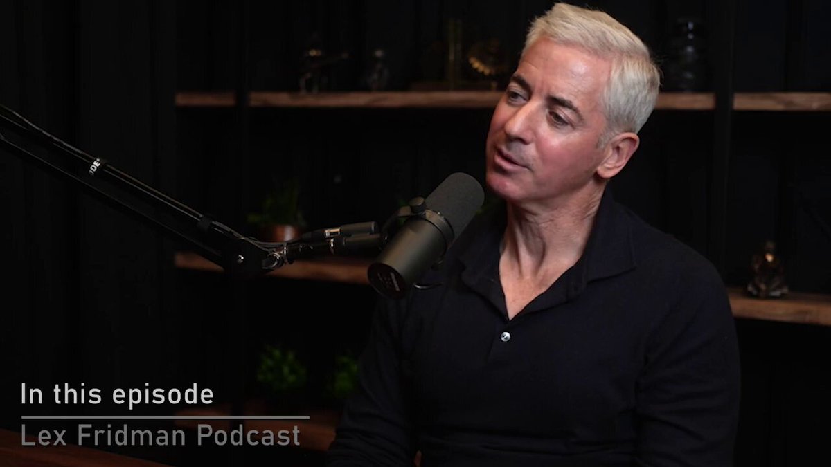 Bill Ackman is one of the best investors of our generation.

In the last five years, his fund returned 183% against 102% return of S&amp;P 500.

Yesterday, I re-watched his 3 hours long interview with Lex Fridman.

Here are the 7 things you can't miss: 🧵
(No. 5 is critical)