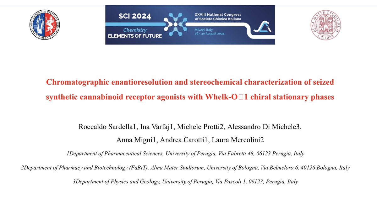 Group of Pharmaco-Toxicological Analysis - PTA Lab (@pta_lab) on Twitter photo PTA Lab from <a href="/Unibo/">Università di Bologna</a> at #SCI2024 <a href="/SocChimIta/">Società Chimica Italiana</a> <a href="/DCFSCI/">DCF-SCI</a> in Milan🇮🇹 to present pharmaceutical analysis and pharmaco-toxicological analysis 🧪💊🩸<a href="/Laura_Mercolini/">Laura Mercolini</a> <a href="/Michele_Protti/">Michele Protti</a> <a href="/mandrill_one/">Roberto Mandrioli 🐼</a> PTA Lab from <a href="/Unibo/">Università di Bologna</a> at #SCI2024 <a href="/SocChimIta/">Società Chimica Italiana</a> <a href="/DCFSCI/">DCF-SCI</a> in Milan🇮🇹 to present pharmaceutical analysis and pharmaco-toxicological analysis 🧪💊🩸<a href="/Laura_Mercolini/">Laura Mercolini</a> <a href="/Michele_Protti/">Michele Protti</a> <a href="/mandrill_one/">Roberto Mandrioli 🐼</a>