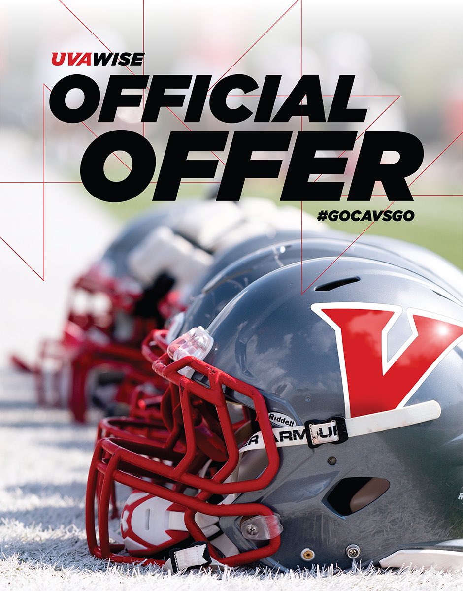 Excited to have received my first official offer from <a href="/UVAWiseCavsFB/">UVA Wise Football</a> <a href="/CoachGaryBass/">Gary Bass</a>