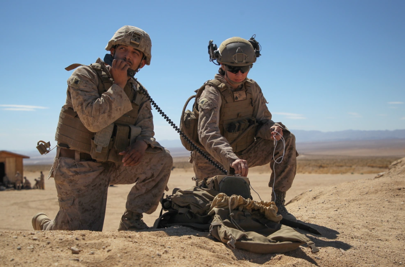iimefmarines's tweet photo. @USMC Sgt. Adrian Negron Dejesus, left, a psychological operations influence specialist with @IIIMEF, and Sgt. Krystal Gallego, a PSYOP influence specialist with @2DANGLICO, II MIG, set up a next generation loudspeaker during #SLTE 5-24 in Twentynine Palms, California. https://t.co/O6CnCEYNAi