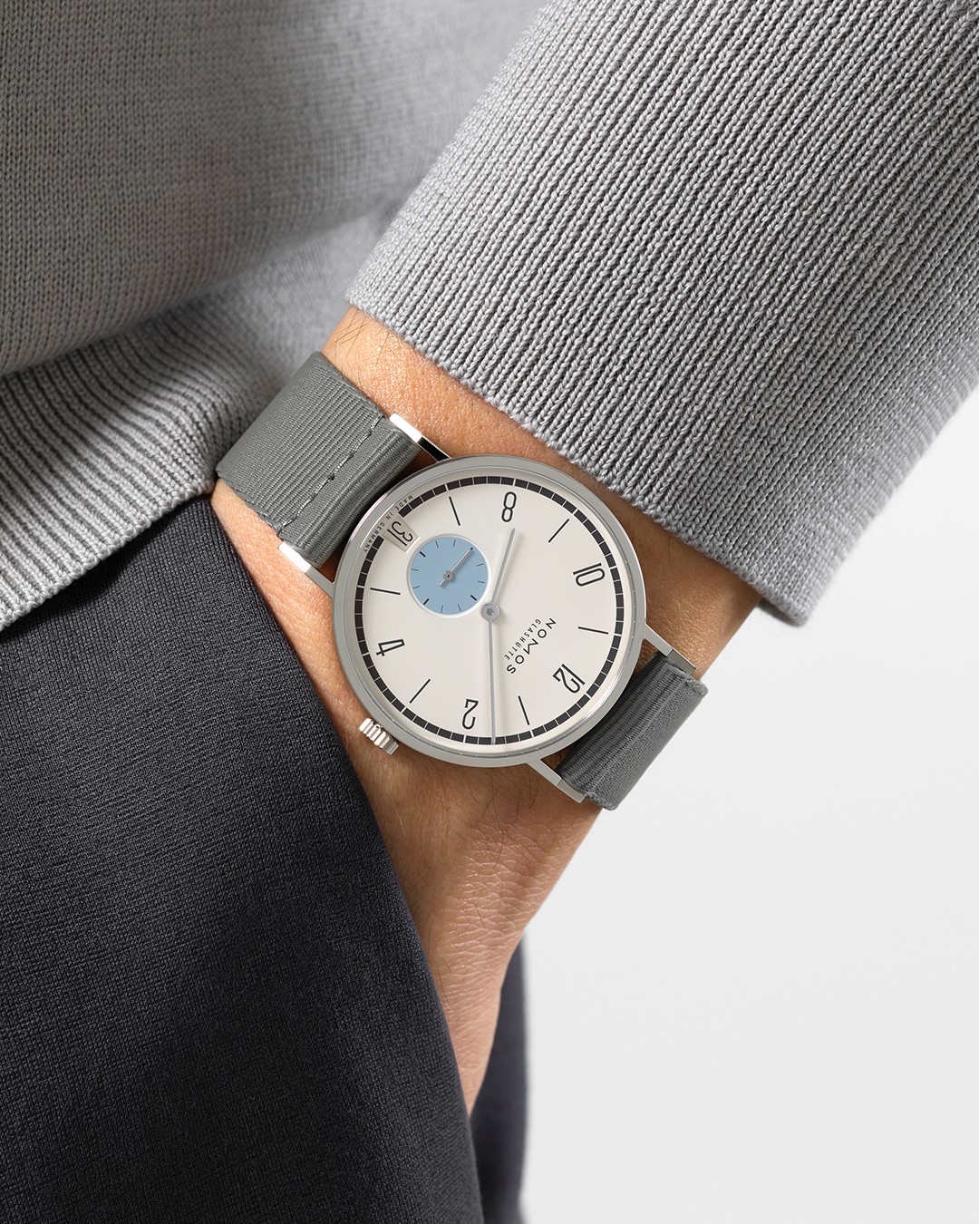 NOMOS Glashutte on X Personality for the wrist the iconic Tangente as individual as its wearer. Schneesturm and other colorful versions of limited edition Tangente 38 date may be sold out in the