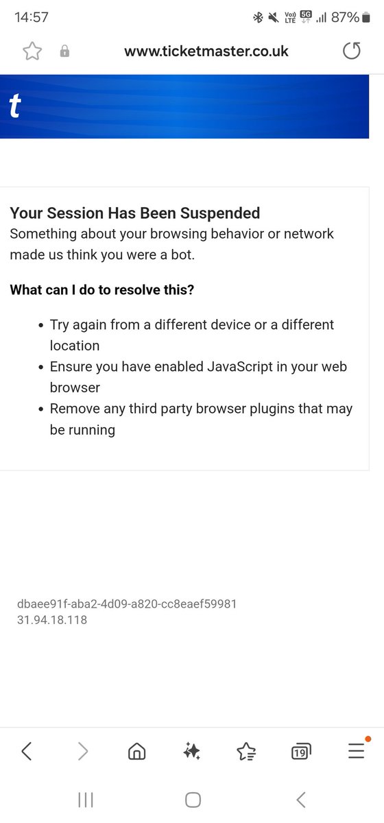 Fuck you <a href="/TicketmasterUK/">ticketmasteruk</a>