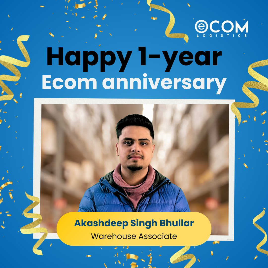 EcomLogisticsCa's tweet image. We are excited to honor the incredible dedication and hard work of four valued members of our Ecom team.

🔗 Interested in becoming a part of Ecom Logistics? Follow us on LinkedIn for updates —link in bio.

#EcomLogistics  #Logistics #Fulfillment #Ecommerce #3PL
