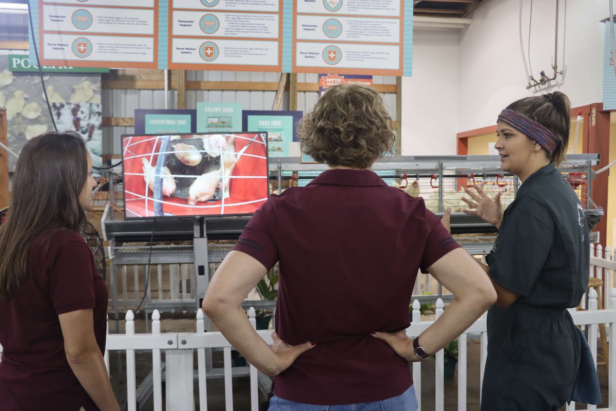 It was great to see the University of Minnesota's new president, Dr. Rebecca Cunningham at the MN State Fair in the Miracle of Birth Center! Make sure you swing by too and learn about food production systems and veterinary science from our CVM volunteers. #UMNProud #CVMproud 🐷