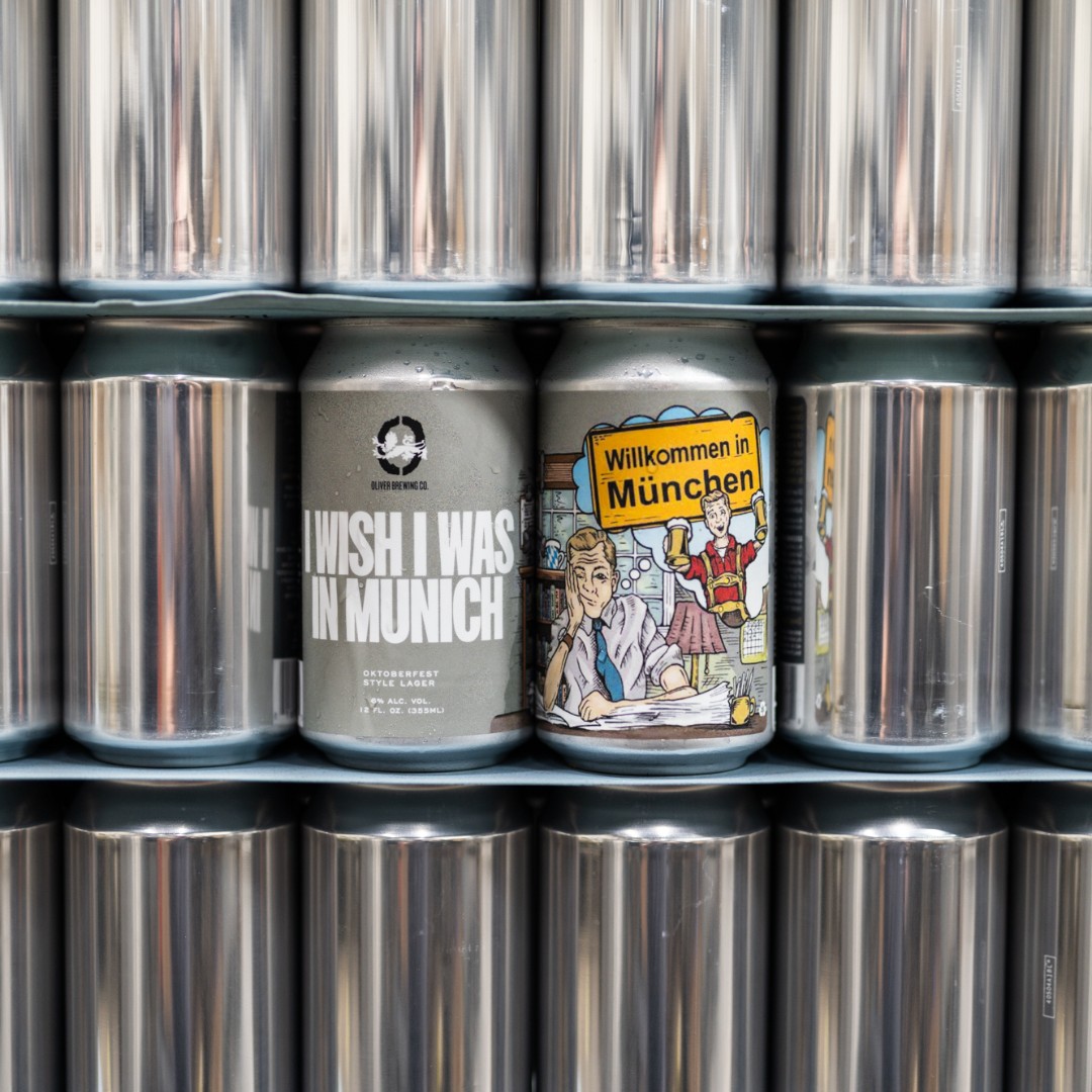 Our weekend plans are stacked! I Wish I Was In Munich, our Oktoberfest Style Lager, is the perfect pick to close out the summer festivities and welcome fall. We're open from 12-5, so swing by and stock up for the long weekend! #oliverbrewingco #mdbeer #drinklocal #baltimore