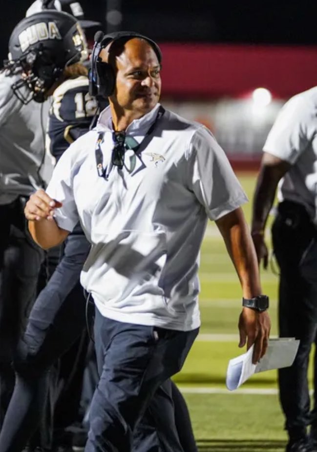 Congratulations to Buda Johnson HS head football coach <a href="/CoachCarlin/">Sam Carlin</a>  for his first victory as a head coach!! <a href="/THSCAcoaches/">THSCA</a> <a href="/HaysCISD/">Hays CISD</a>