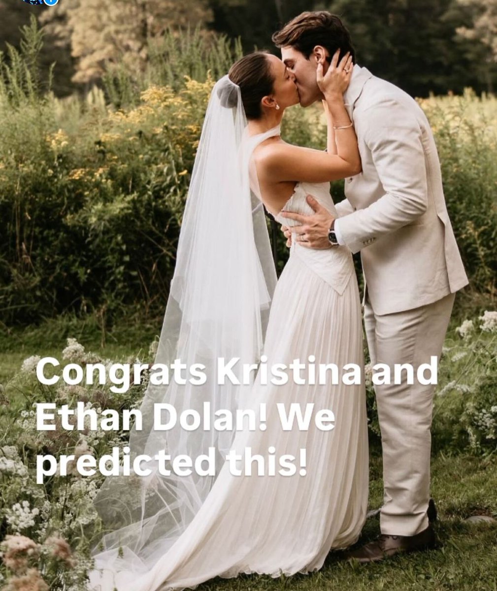 PSYCHICTWINS's tweet photo. Congratulations to our friend Ethan Dolan and beautiful bride Kristina! We predicted his wedding in our YouTube collab in 2019! #predictions #future #jamisontwins #psychictwins #dolantwins #wedding #justmarried #summer #twins #youtube #marriage #vision #twintuition #EthanDolan https://t.co/tUItgMsKlV