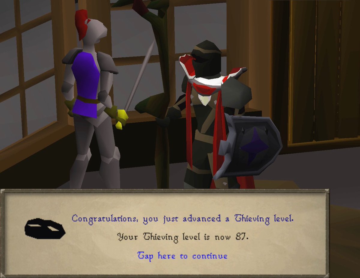 Congratulations you just advanced a thieving level. 🥷
#Runescape #Osrs