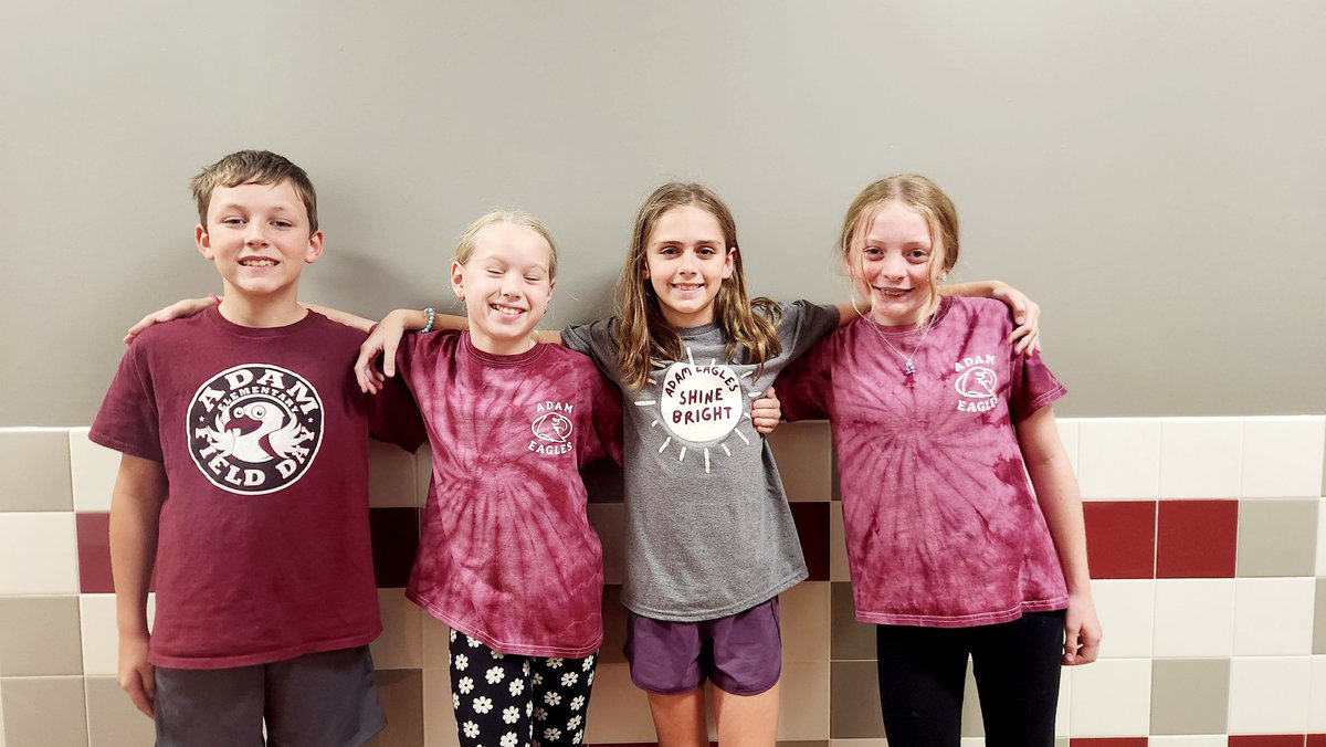 We had a great Friday showing off our Eagle spirit! #WeAreAdam #ShineBright #CFISDspirit