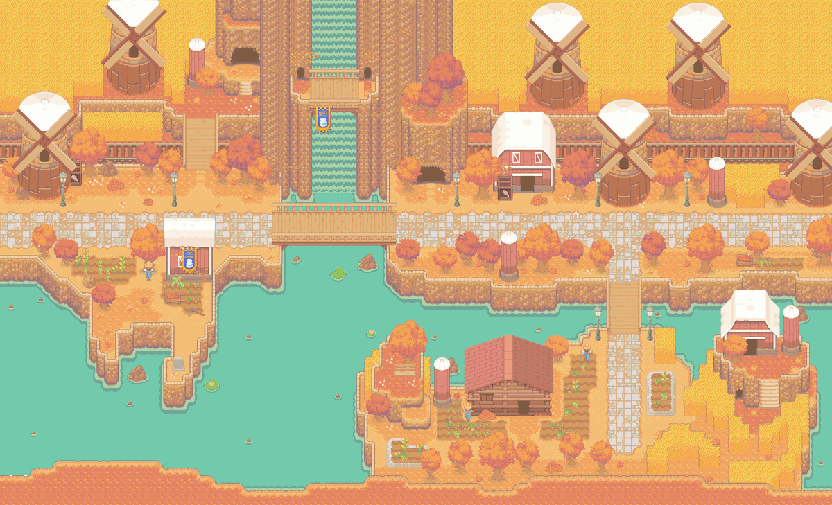 Fall is coming, here is the begining of a new zone for #screenshotsaturday ^^
#pixelart #gamedev #madewithunity