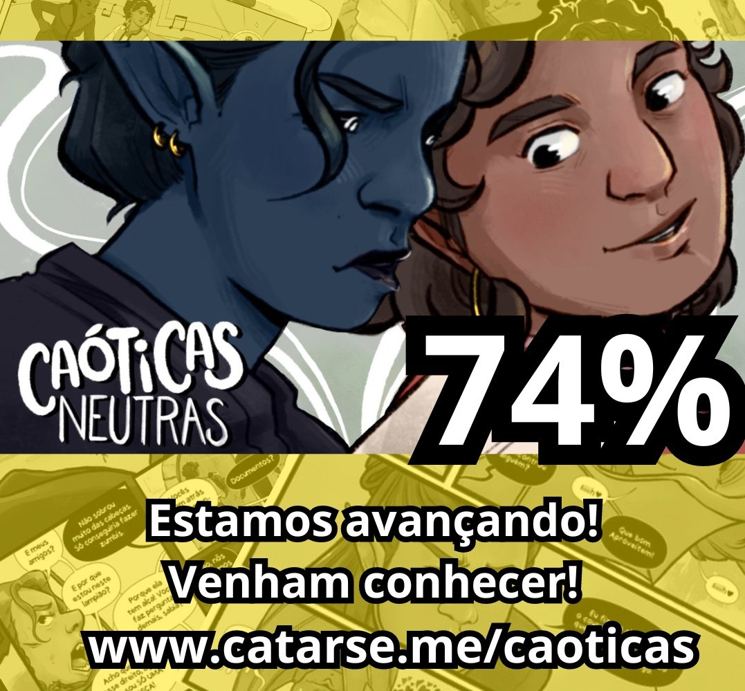 "Caóticas Neutras" é o meu quadrinho com a <a href="/RolinMari/">rolinmari.bsky.social</a>, que conta a história da Barda e da Necromante! Nossa campanha no Catarse está em 74%, estamos quase lá! Venha conferir e garantir sua cópia! catarse.me/caoticas?ref=r…