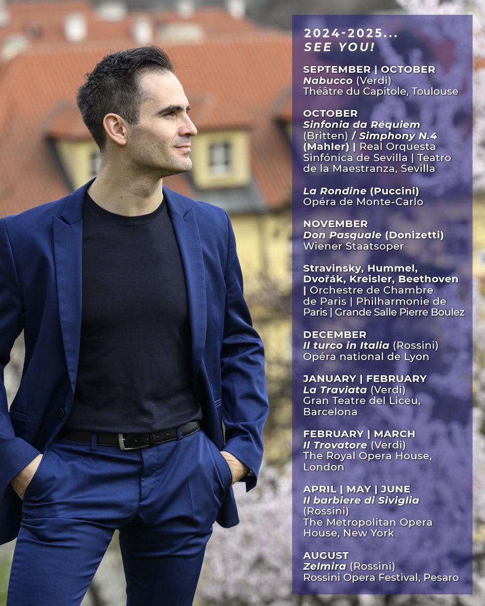 Giacomo Sagripanti (@giacsagripanti) on Twitter photo NEW SEASON 2024/2025
<a href="/ONCT_Toulouse/">Orchestre national du Capitole</a>
<a href="/operaducapitole/">Opéra national du Capitole</a>
<a href="/SevillaROS/">Real Orquesta Sinfónica de Sevilla</a>
#operademontecarlo
<a href="/rbo_org/">Royal Ballet and Opera</a>
<a href="/orchambreparis/">Orchestre de chambre</a>
<a href="/philharmonie/">Philharmonie de Paris</a>
#operadelyon
<a href="/Liceu_cat/">Gran Teatre del Liceu</a>
<a href="/MetOpera/">Metropolitan Opera</a>
<a href="/Rof_Pesaro/">RossiniOperaFestival</a> NEW SEASON 2024/2025
<a href="/ONCT_Toulouse/">Orchestre national du Capitole</a>
<a href="/operaducapitole/">Opéra national du Capitole</a>
<a href="/SevillaROS/">Real Orquesta Sinfónica de Sevilla</a>
#operademontecarlo
<a href="/rbo_org/">Royal Ballet and Opera</a>
<a href="/orchambreparis/">Orchestre de chambre</a>
<a href="/philharmonie/">Philharmonie de Paris</a>
#operadelyon
<a href="/Liceu_cat/">Gran Teatre del Liceu</a>
<a href="/MetOpera/">Metropolitan Opera</a>
<a href="/Rof_Pesaro/">RossiniOperaFestival</a>