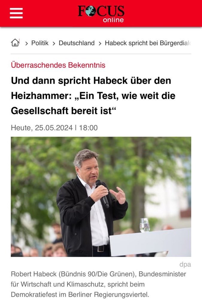 <a href="/GoeringEckardt/">Katrin Göring-Eckardt</a> <a href="/nouripour/">Omid Nouripour</a> Eine Partei wie „Die Grünen“ wählen in der ein Vizekanzler Habeck die Bürger verarscht ? 

Mit Sicherheit NICHT ! 

Never forget ! ⤵️