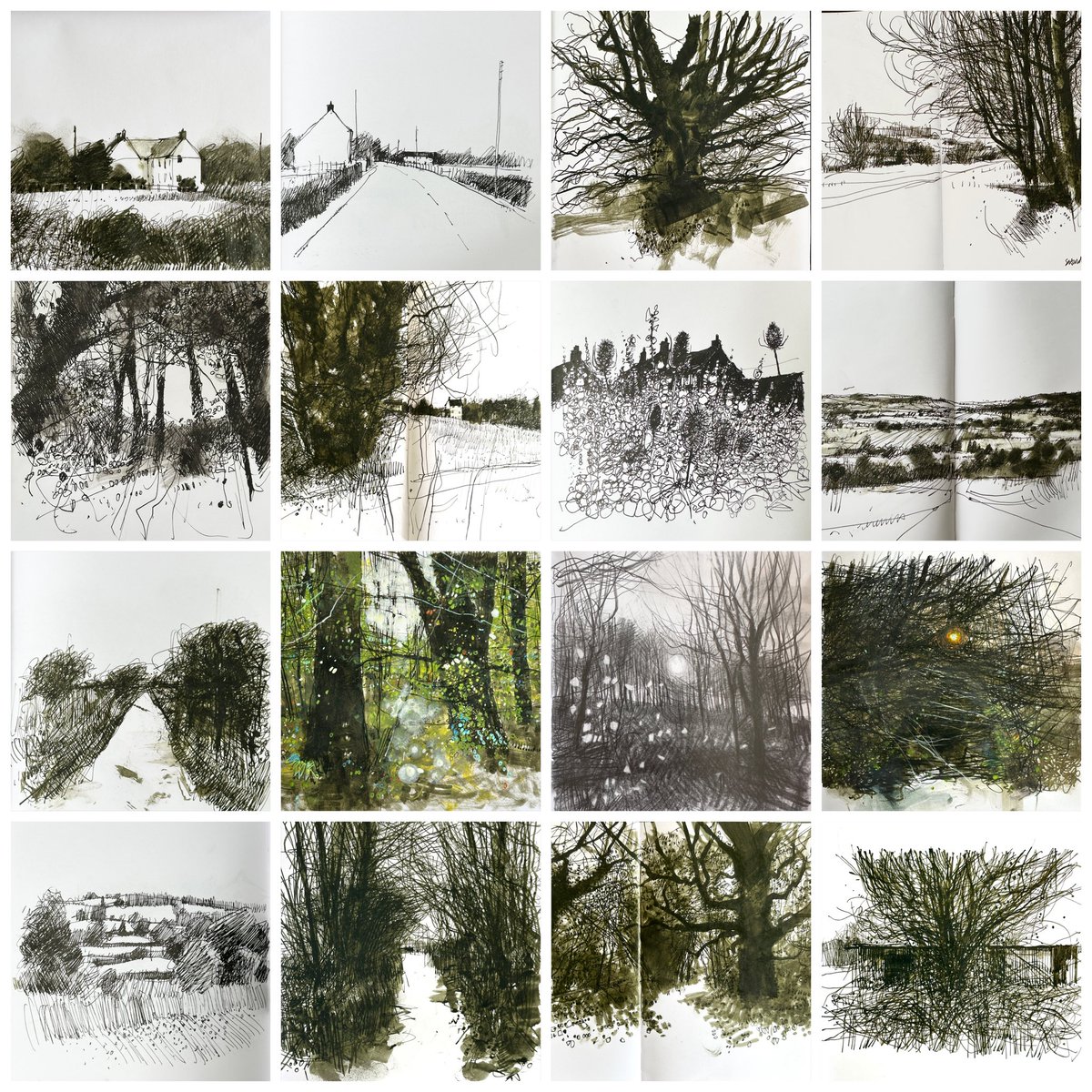 Not done much over the past few days so here’s a collage of some of my #DrawingAugust posts this year.