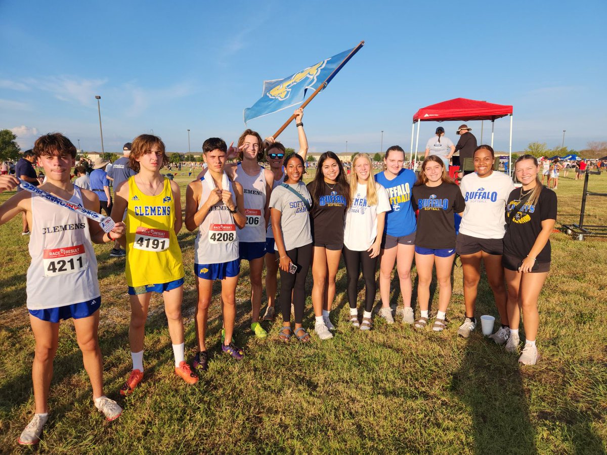 Why be ordinary, when you can be Extra Ordinary.  Buffalo Softball girls showed character &amp; unity by choosing to wake up early on a 3 day weekend to support &amp; love Clemens Cross Counrty teams.  All teams did great, boys top 4 again.  Buff Softball keeps raising the bar each week!