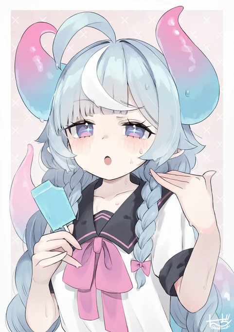 #今月描いたイラストを晒そう  あつかったね