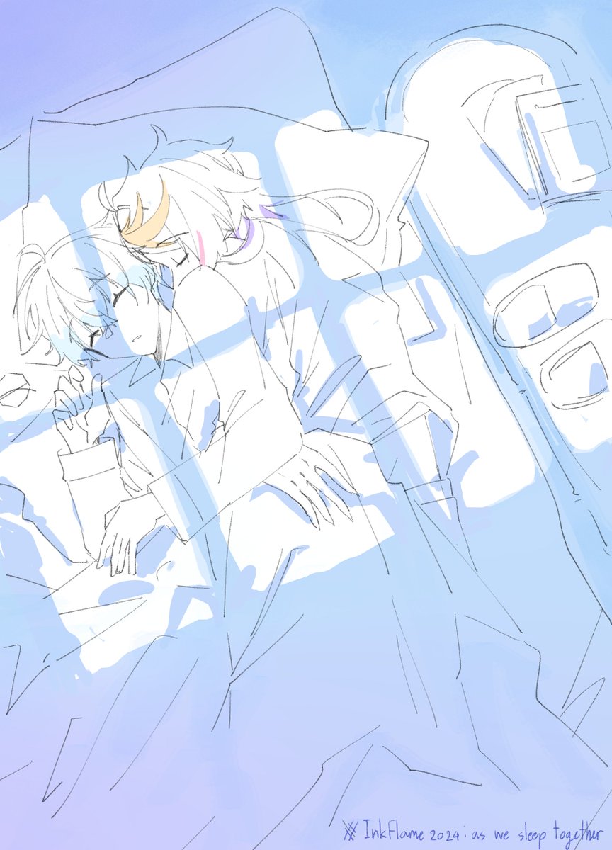 NiriNiriNirin's tweet photo. Day 31 : As we sleep together

Inkflame2024 warps up! Thank you for this wonderful and amazing month💜💙
#Inkflame2024 #ShuIke #ชูไอค์ https://t.co/VFCIfmKj0I