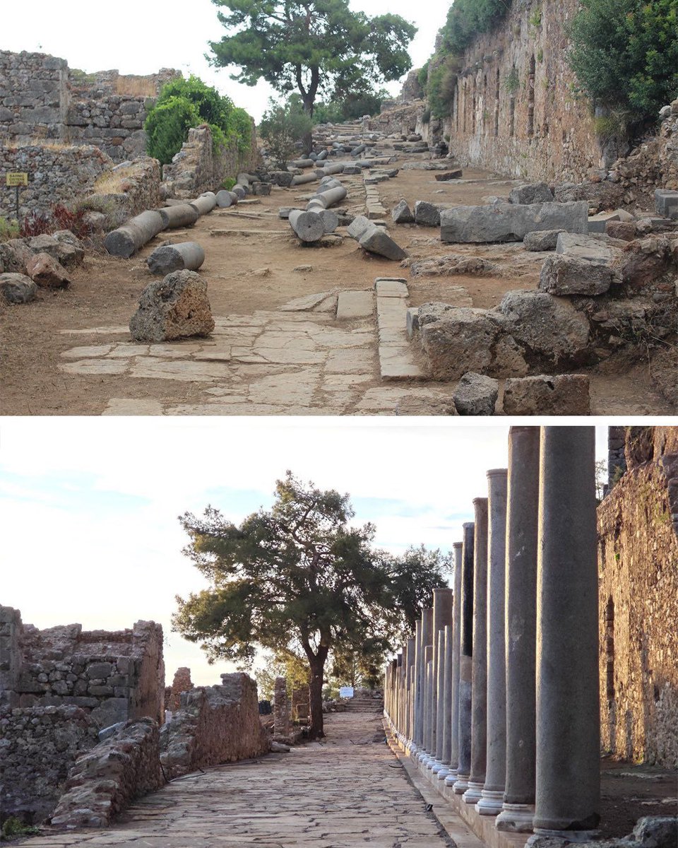 🏛️ Alanya’da bulunan Syedra Antik Kenti, kazı çalışmalarıyla tekrar kendi çağındaki görüntüsüne kavuştu.